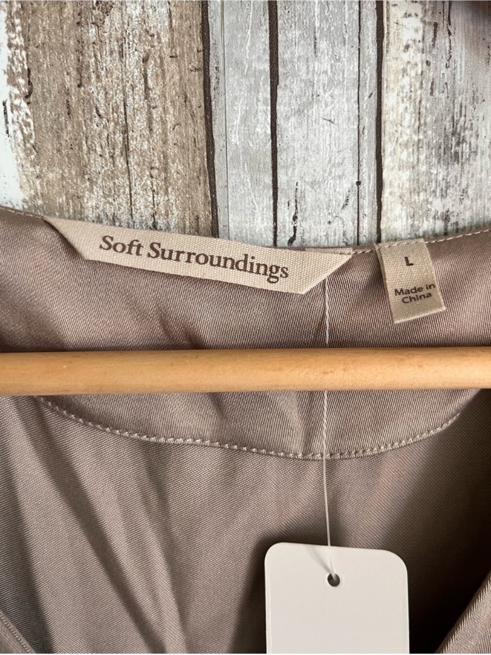 Soft Surroundings Hideaway Taupe Modal Sleeveless Tank Top NWT Large - Picture 5 of 5